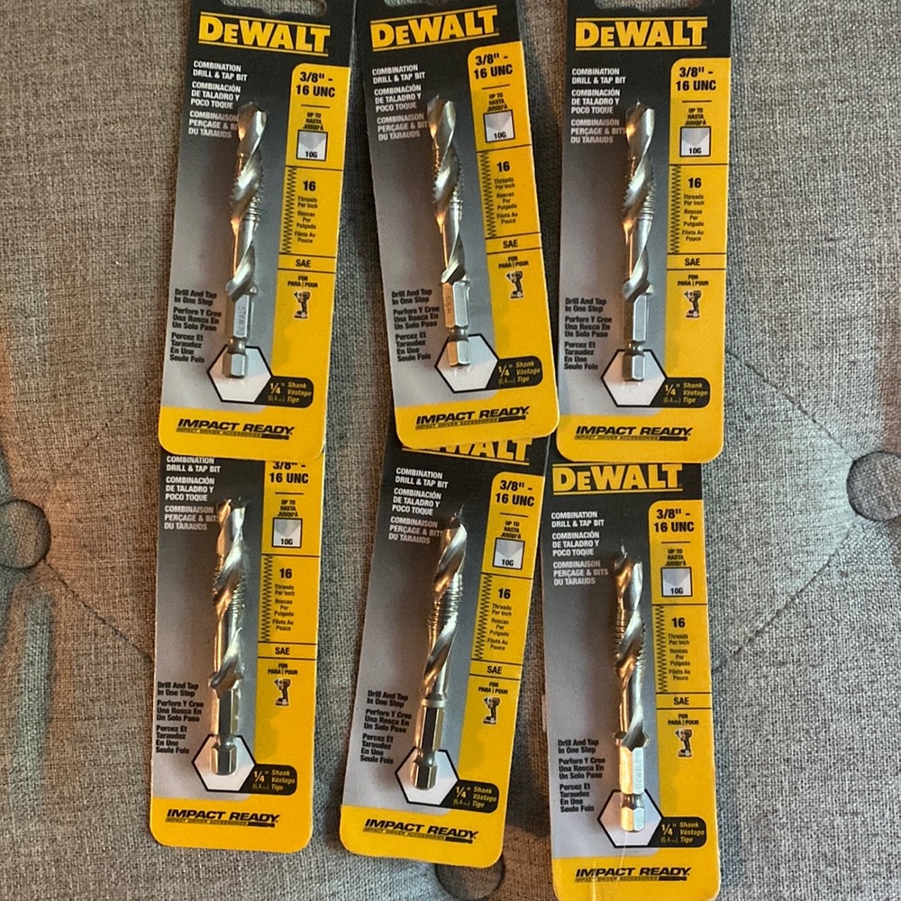 Dewalt 3 tap bit lot .. all new